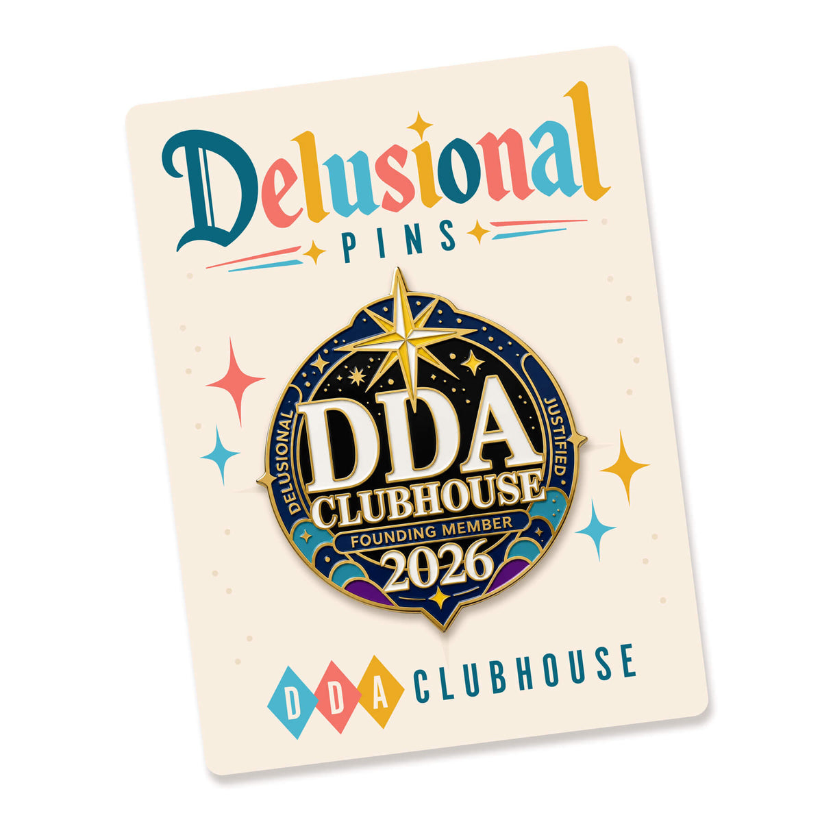 DDA Clubhouse 2026 Founding Member Pin